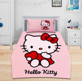 Hello kitty  (Red) Bedsheet Set